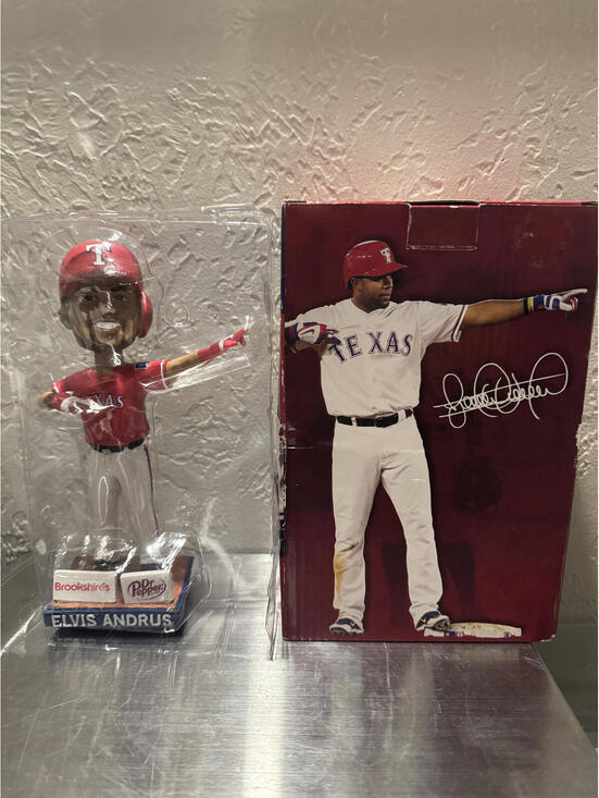 BDA Other - 2018 Elvis Andrus Texas Rangers Bobblehead Collector's Edition